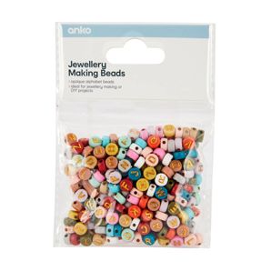 Jewellery Making Beads, Opaque Alphabet - Anko product image