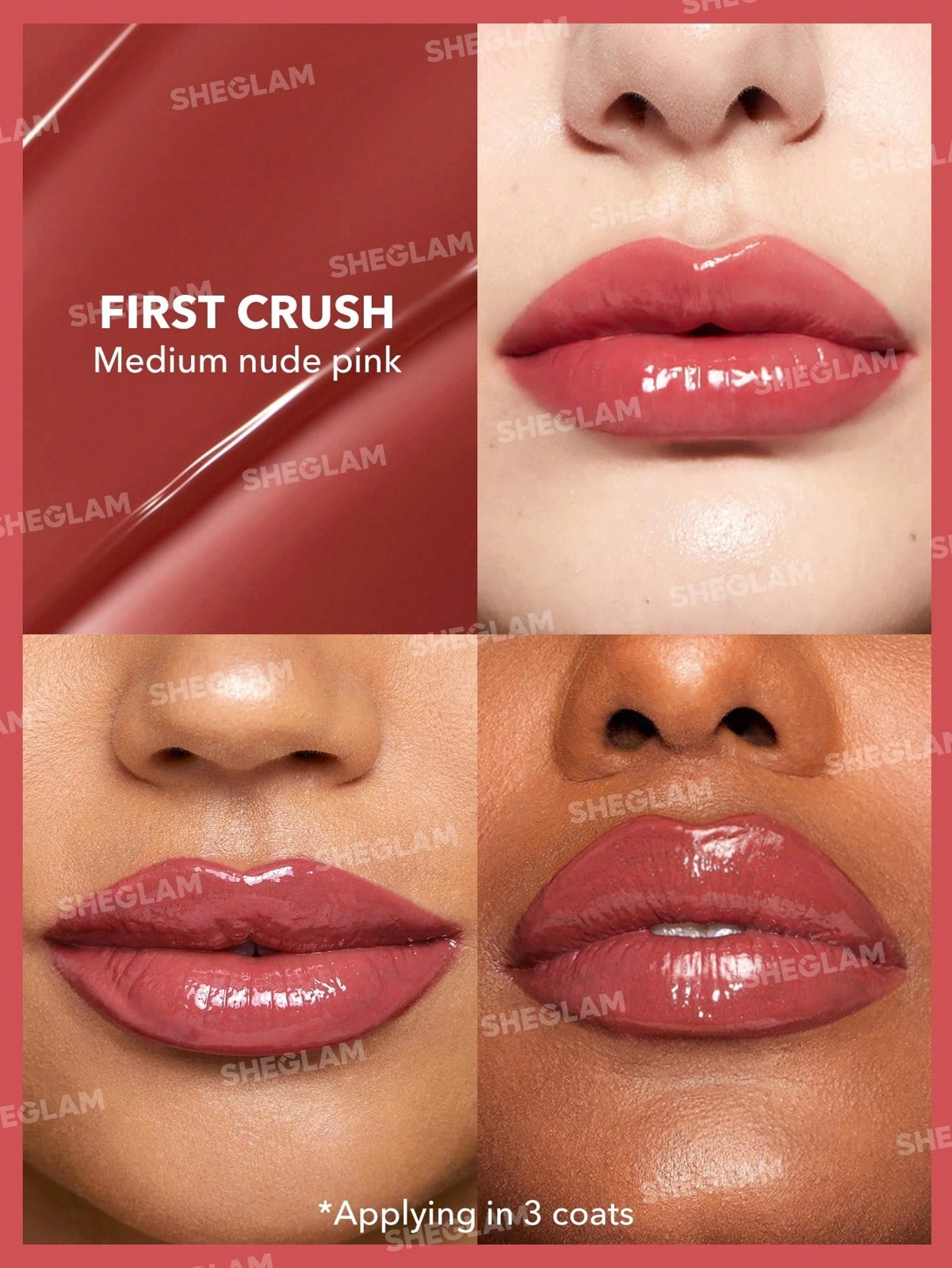 SHEGLAM Pout-Perfect Shine Lip Plumper - First Crush 2 of 6