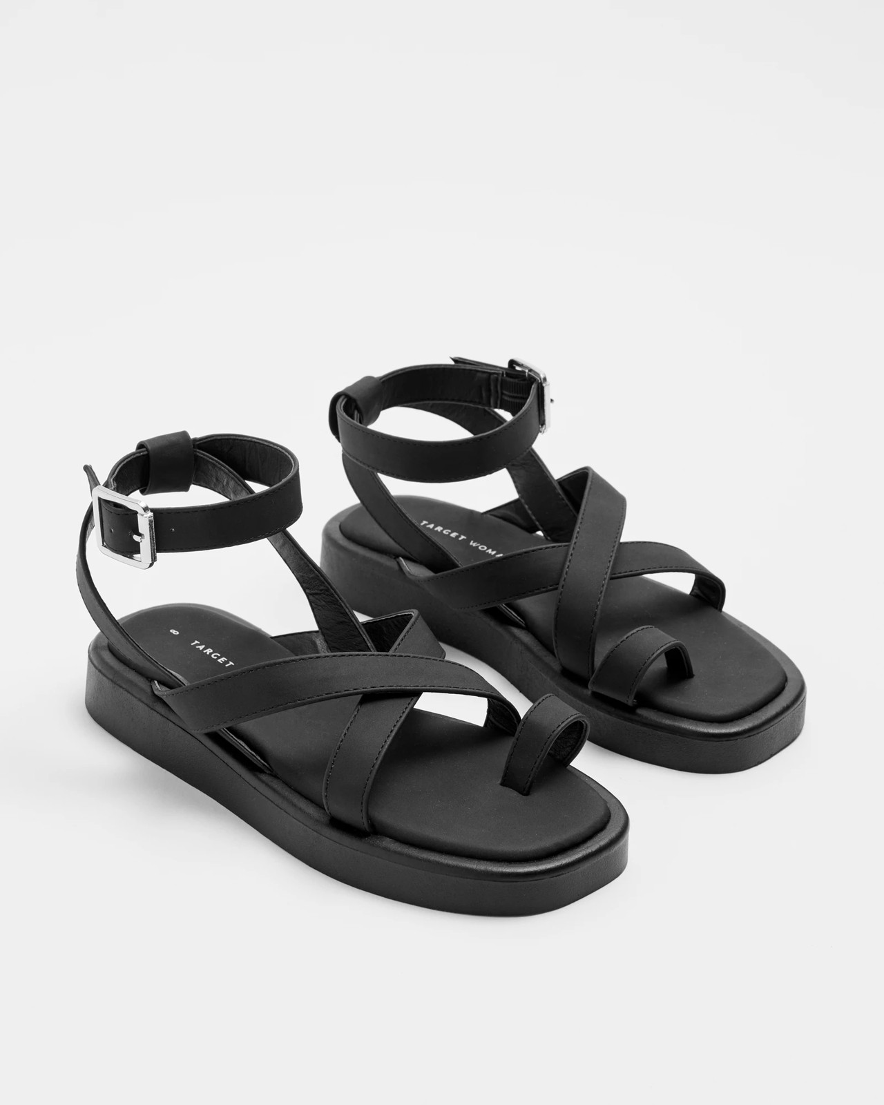 Target womens hot sale black sandals