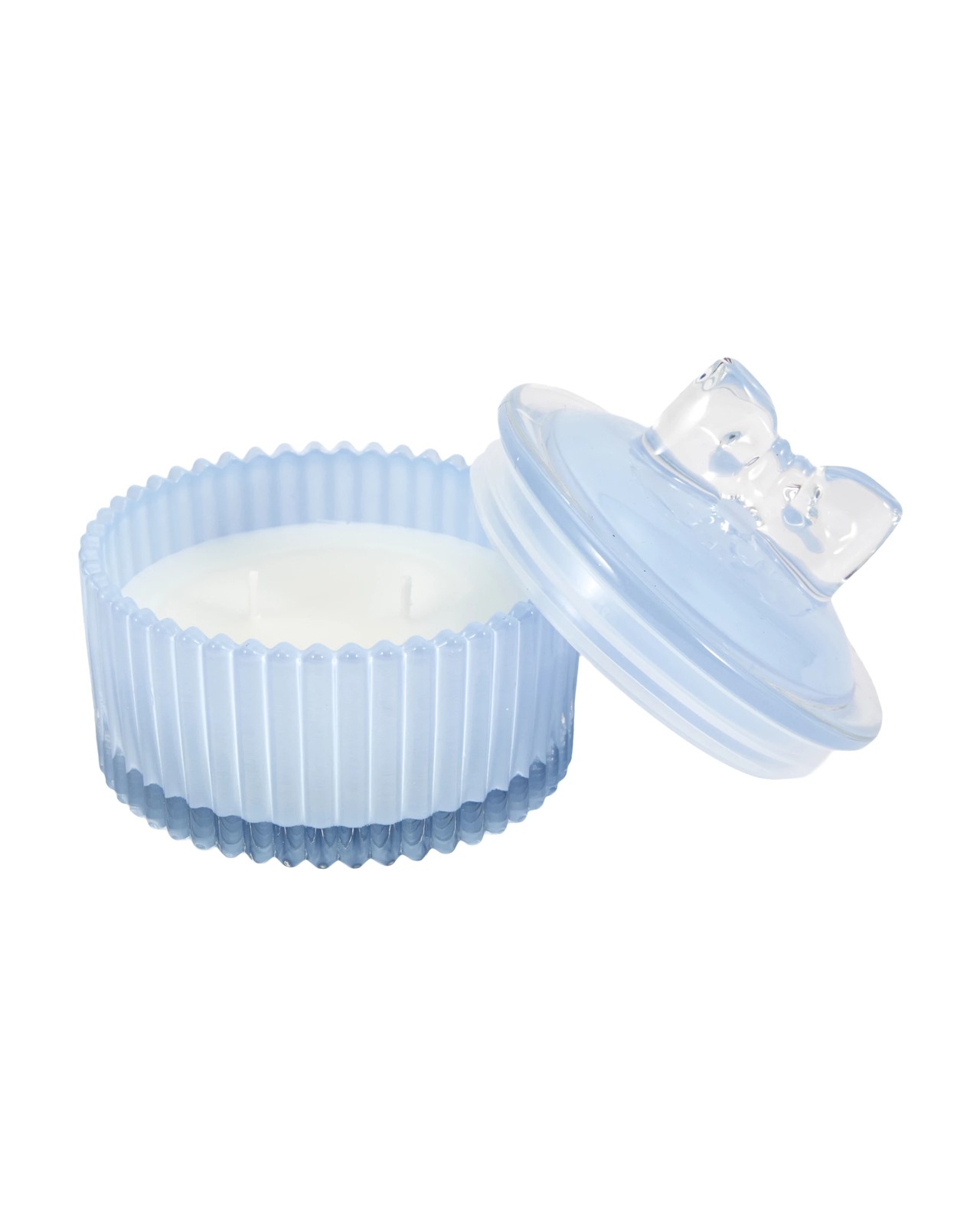 Anko Blue Bow Lid Glass Candle 4 of 5