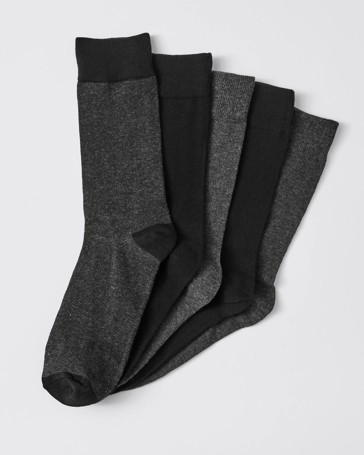 Maxx 5 Pack Business Socks - Grey