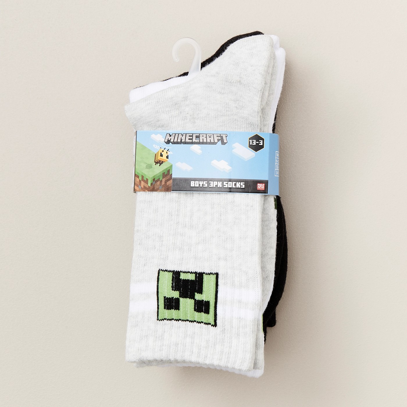 3 Pack Minecraft Socks 3 of 3