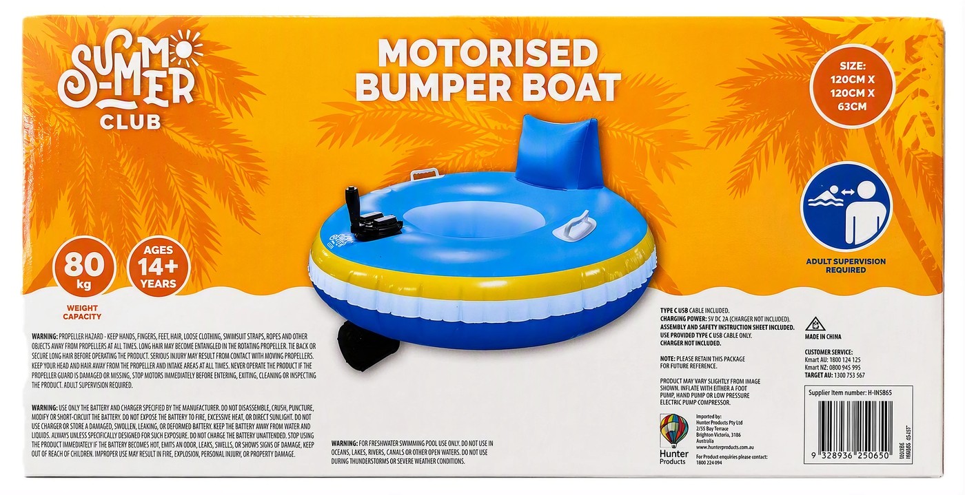 Anko Summer Club Motorised Bumper Boat 4 of 4