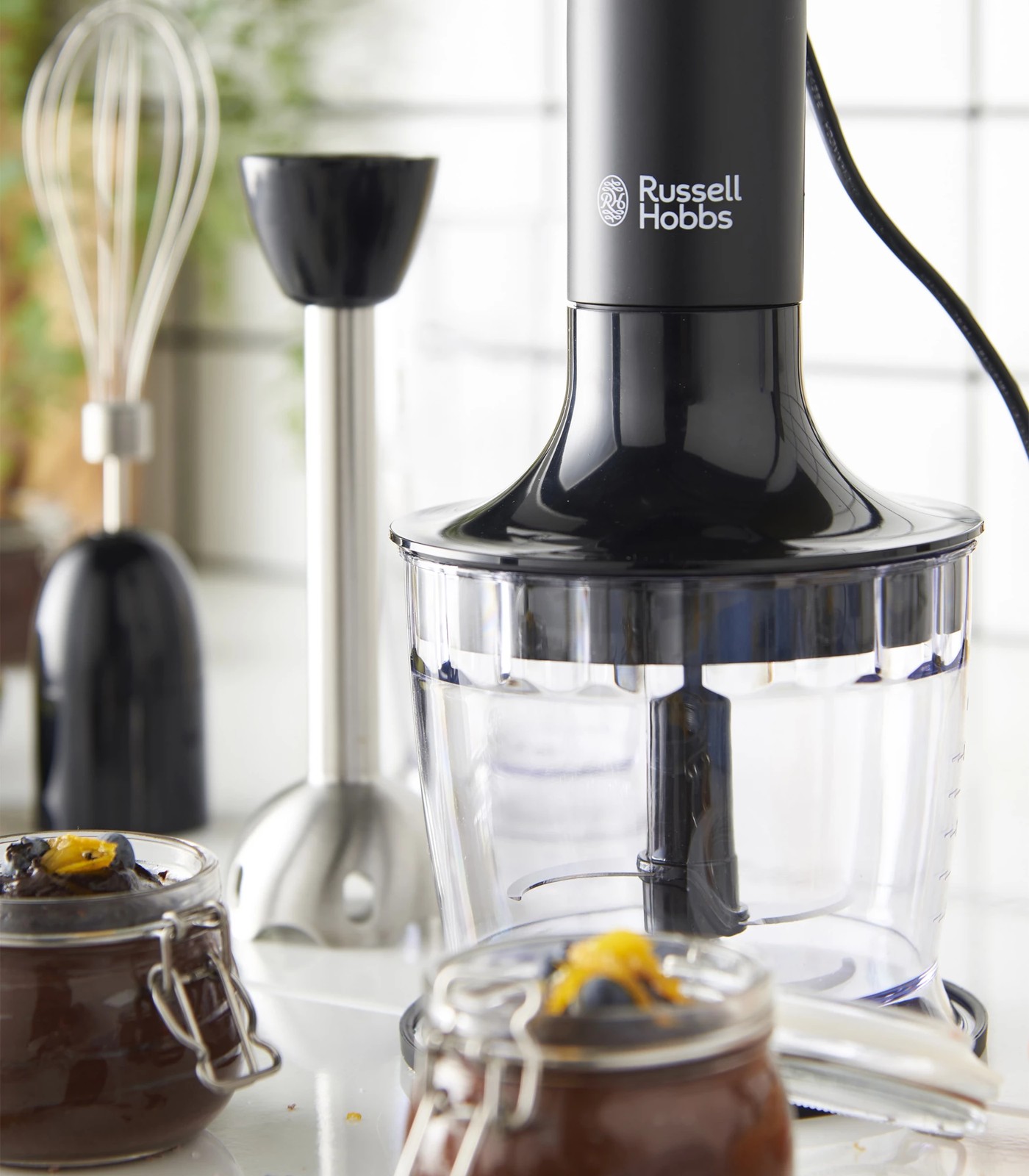 Russell Hobbs Desire Matte Black 3 in 1 Hand Blender 