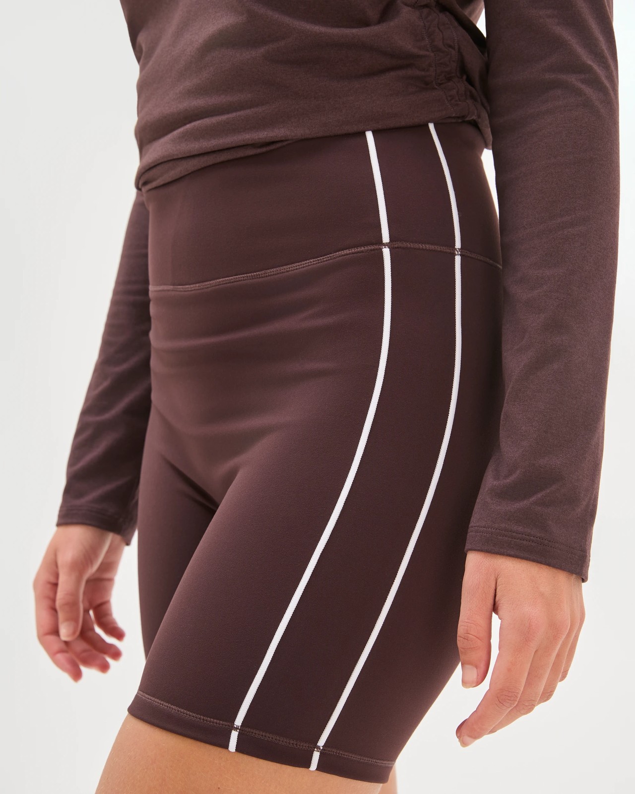 Active Studio Soft Yoga Bike Shorts - Raisin White 4 of 5
