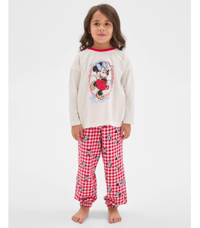 Disney Minnie Mouse Organic Cotton Younger Girls Pyjama Set