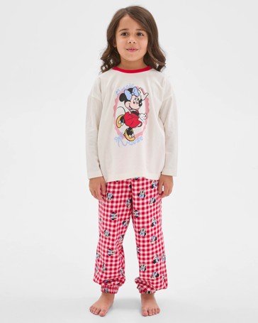 Disney Minnie Mouse Organic Cotton Younger Girls Pyjama Set
