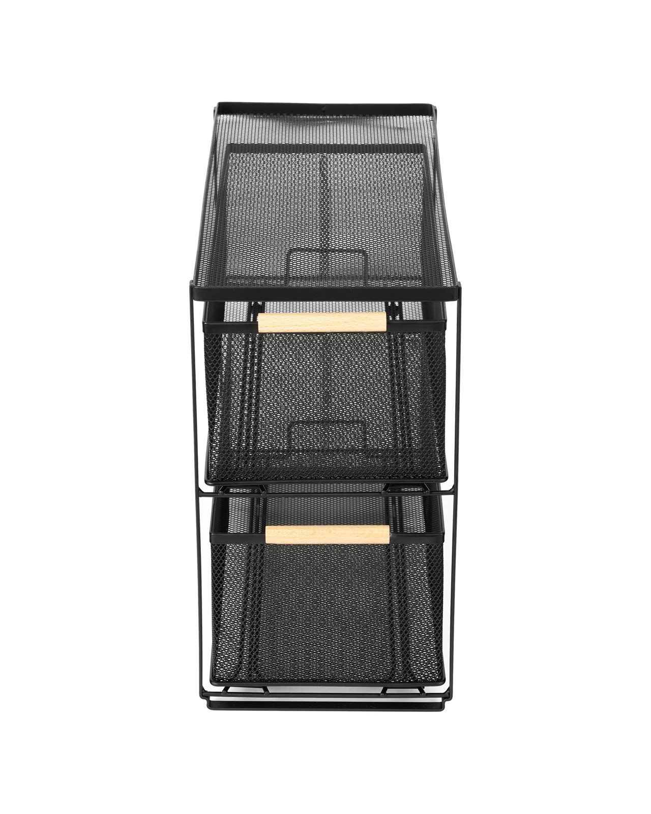 Anko 2 Drawer Mesh Organiser - Black 3 of 5