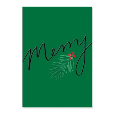Hallmark Christmas Card - Merry Mistletoe