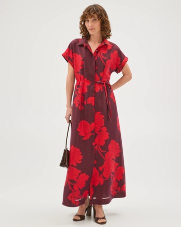 Preview Statement Maxi Shirt Dress