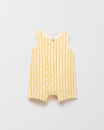 Organic Cotton Baby Terry Short Romper