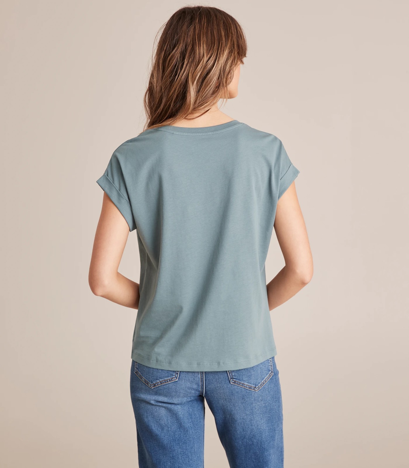 Supima Roll Cuff T-Shirt 5 of 6