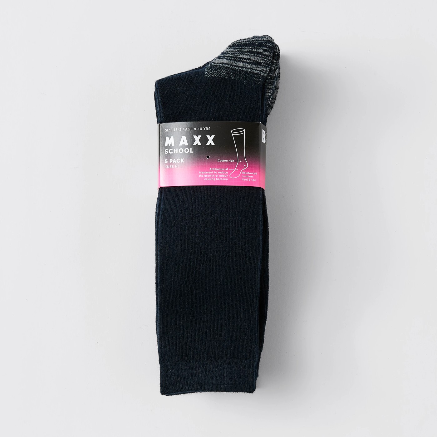 Maxx School Elevated Knee Hi Sock 5 Pack 3 of 3