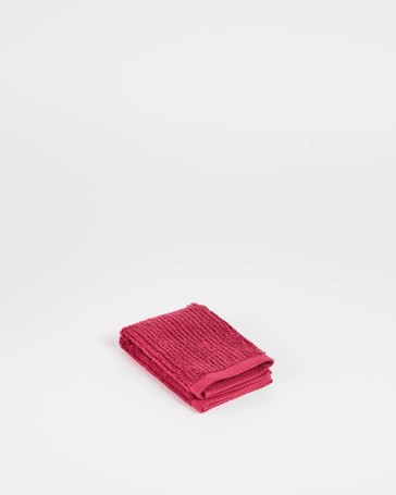 Australian Cotton Ribbed Face Washer - Piper