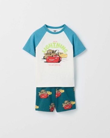 Disney Pixar Cars Organic Cotton Younger Boys Elevated Raglan Knit Pyjama Set