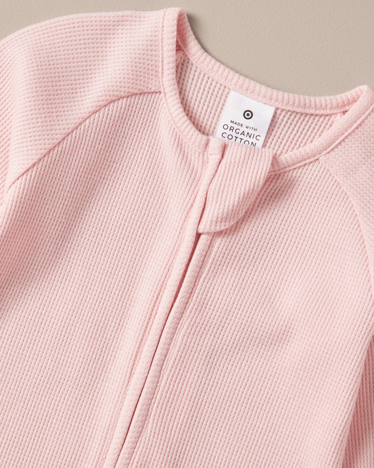 S22 239936_07 G ZIP COVERALL WAFFLE CHALK PINK 4 of 6