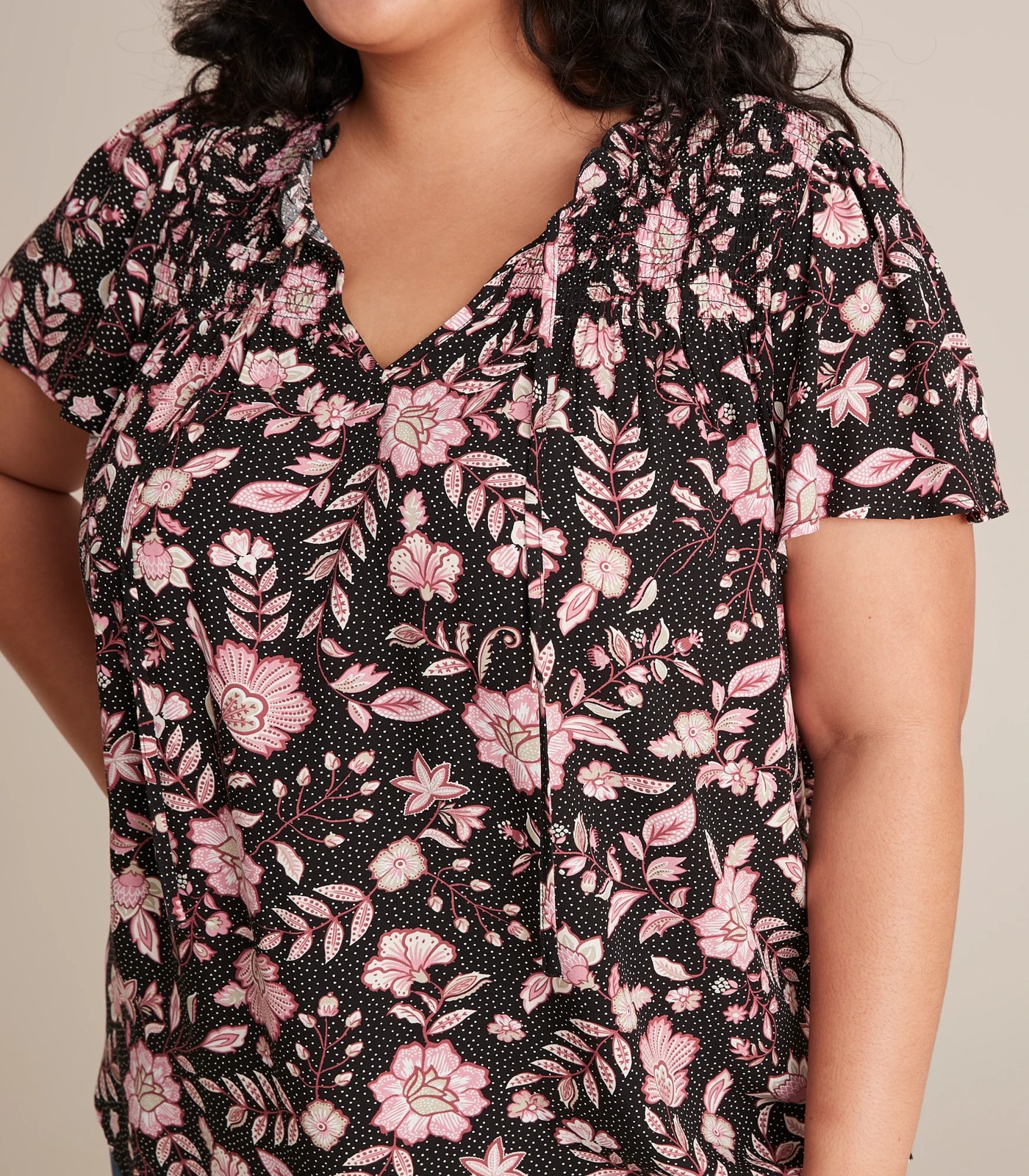 Curve Shirred Yoke Blouse 4 of 6