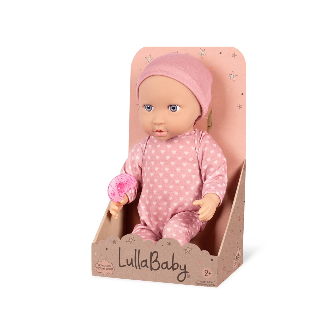 LullaBaby 14 inch Baby Doll with PJs and Pink Hat Target Australia