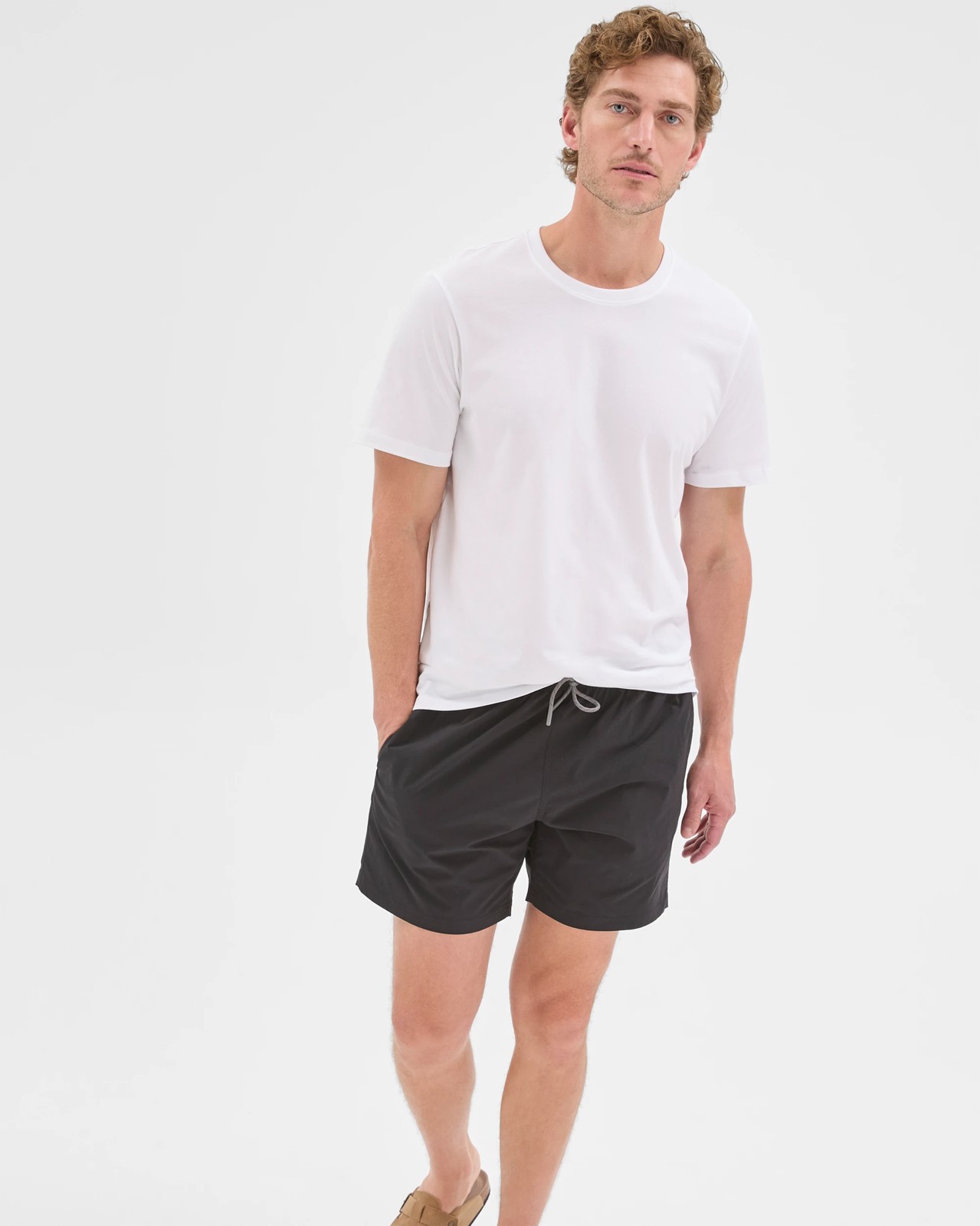 Elastic Waistband Bondi Shorts - Black 2 of 5