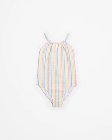 Textured Stripe Swimsuit