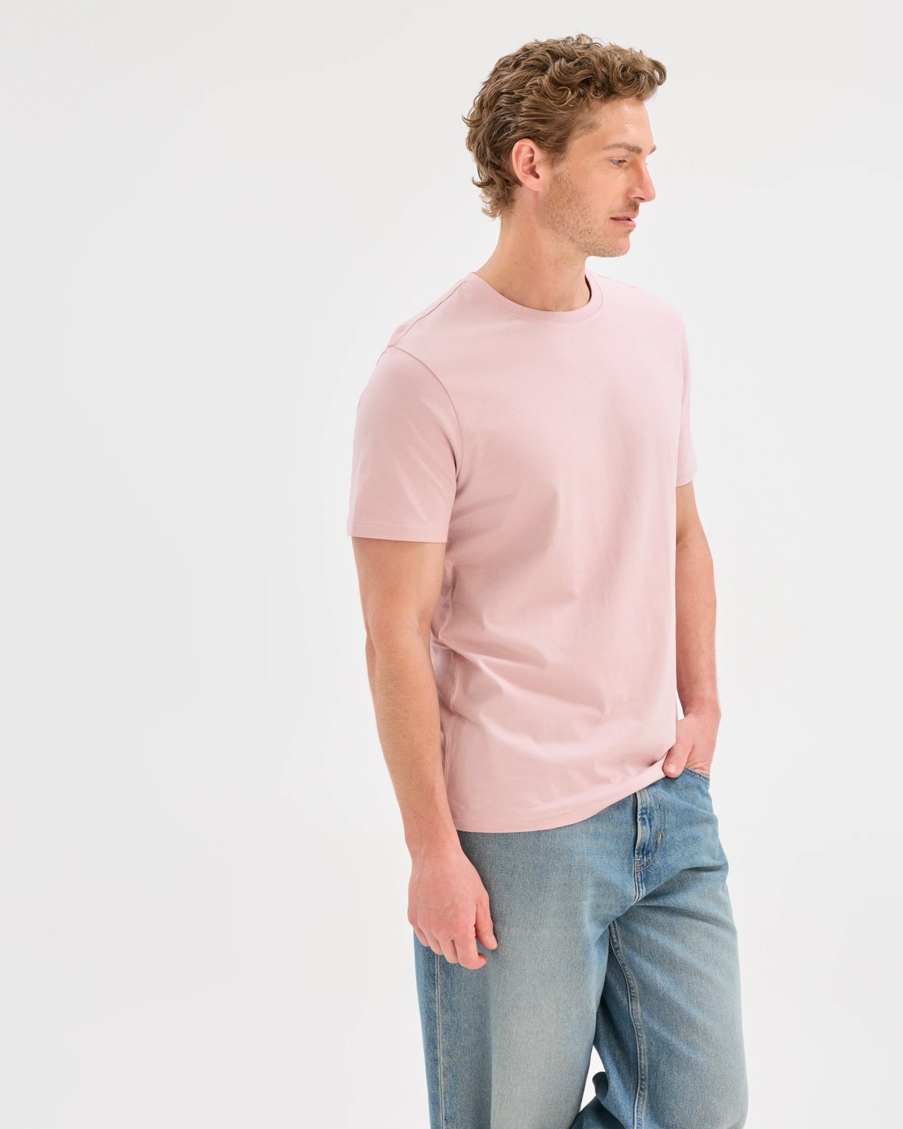 Australian Cotton Crew Neck T-Shirt - Violet Ice 6 of 6