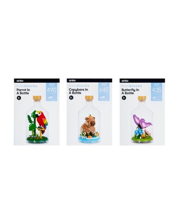 Mini Blocks Animals in Bottle - Assorted