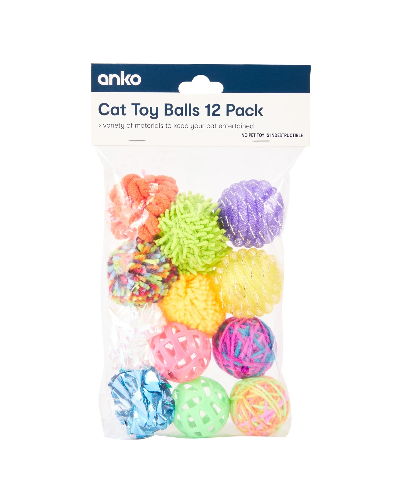 12 Pack Cat Toy Balls - Anko 6 of 6