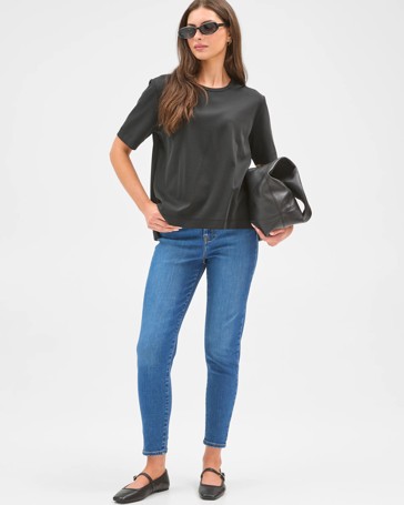 Petites Ankle Length Skinny Denim Jeans - Sophie