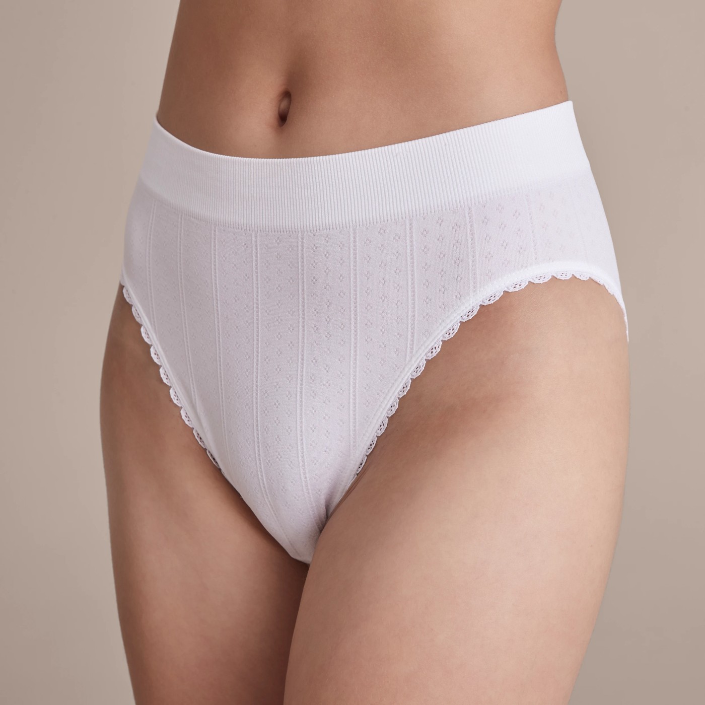 Lily Loves Pointelle High Waisted Bikini Briefs; Style: LHB37938 4 of 4