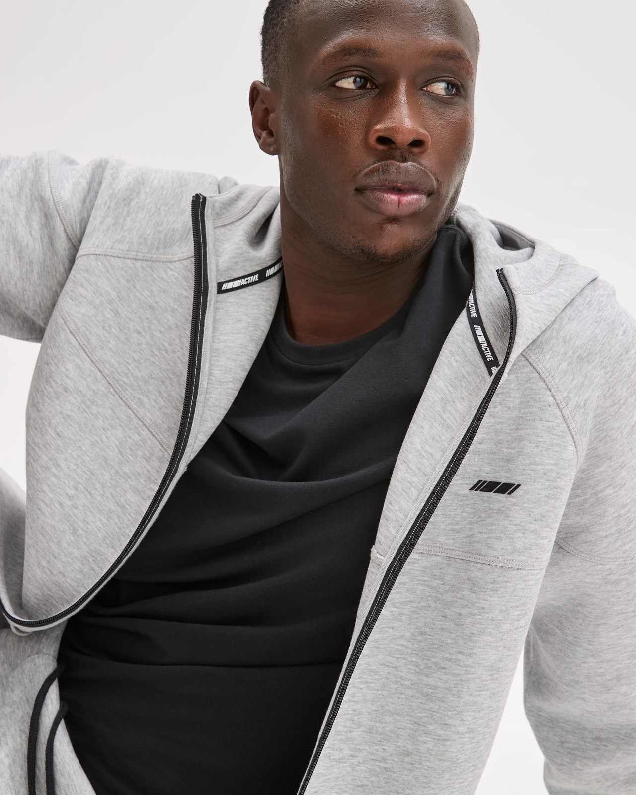 Active Australian Cotton Blend Tech Pullover Hoodie - Grey Marle 5 of 5