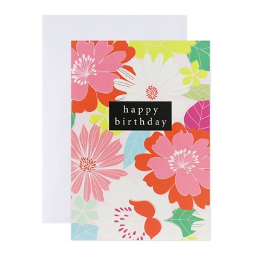 Hallmark Birthday Card by Creative Publishing - Pink Flowers