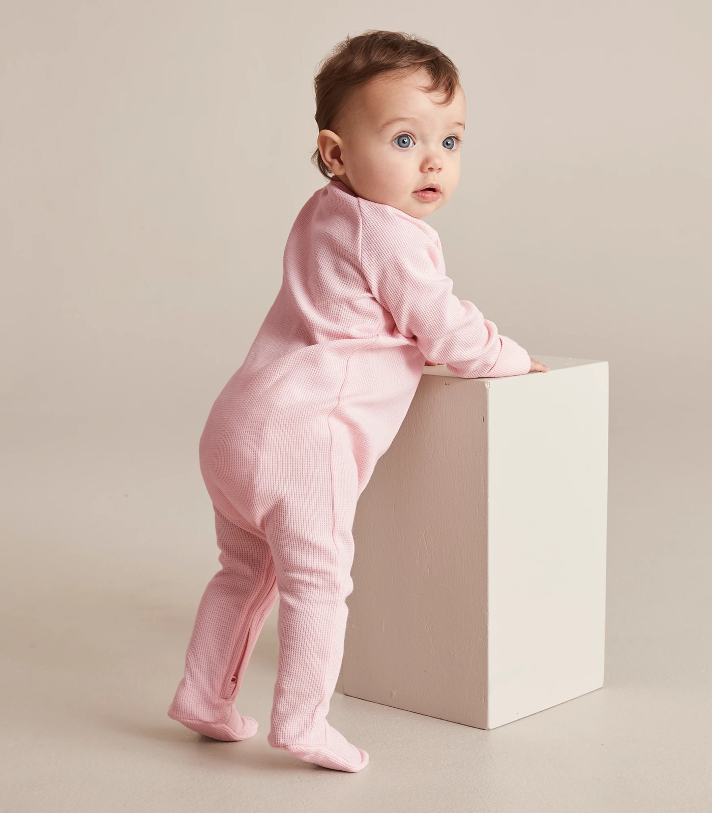 Organic Waffle Baby Pants - Rose – Sapling Child Australia