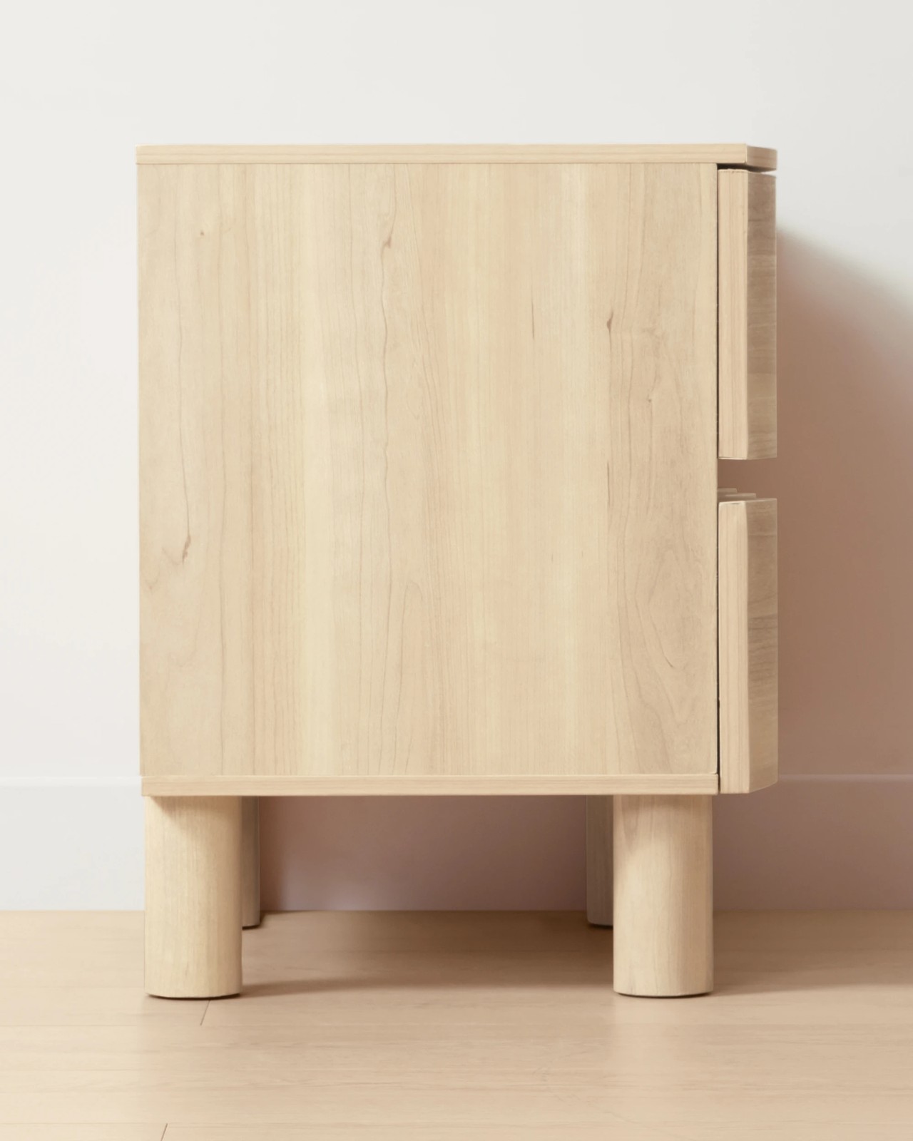 Anko Ripple 2 Drawer Bedside Table - Light Oak 5 of 6