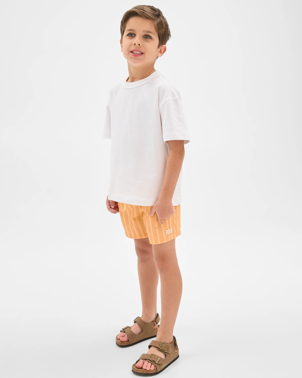 Panelled Volley Shorts - Orange 2 of 6