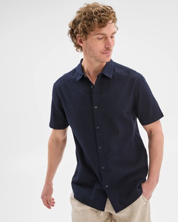 Australian Cotton Seersucker Shirt