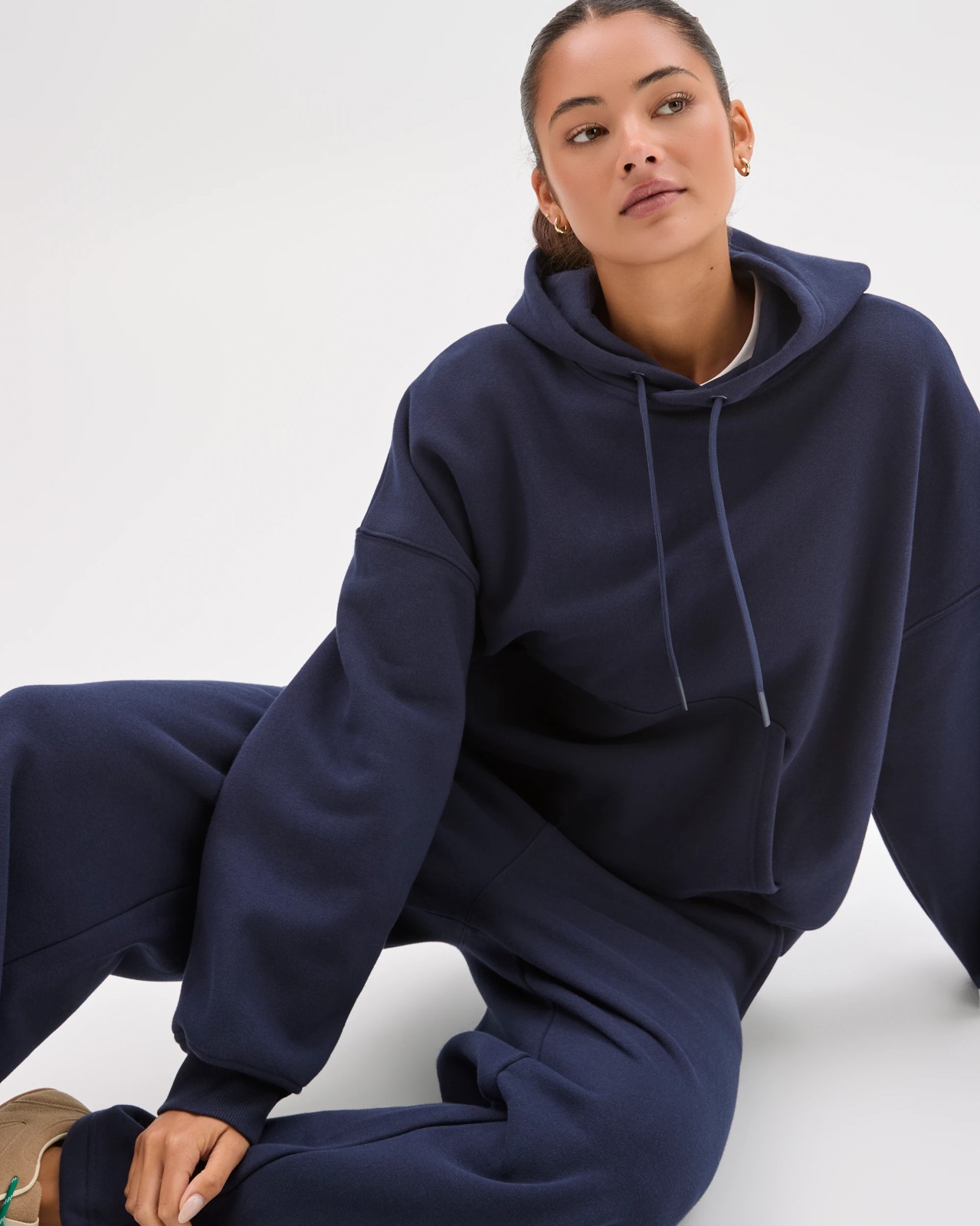 Lily Loves Australian Cotton Blend Hoodie - Deep Navy 4 of 6