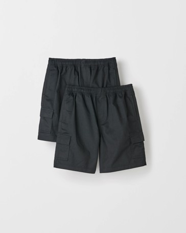 Australian Cotton Blend 2 Pack School Drill Cargo Shorts