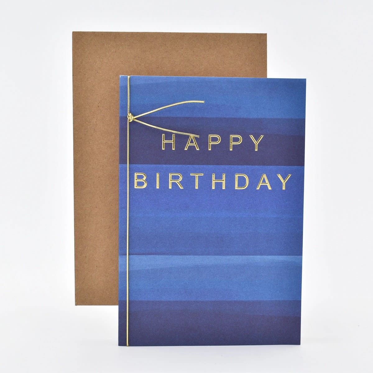 Hallmark Birthday Card - Blue Stripes 2 of 3