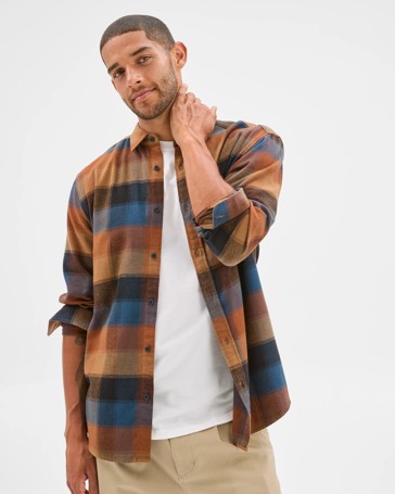 Australian Cotton Long Sleeve Flannelette Shirt