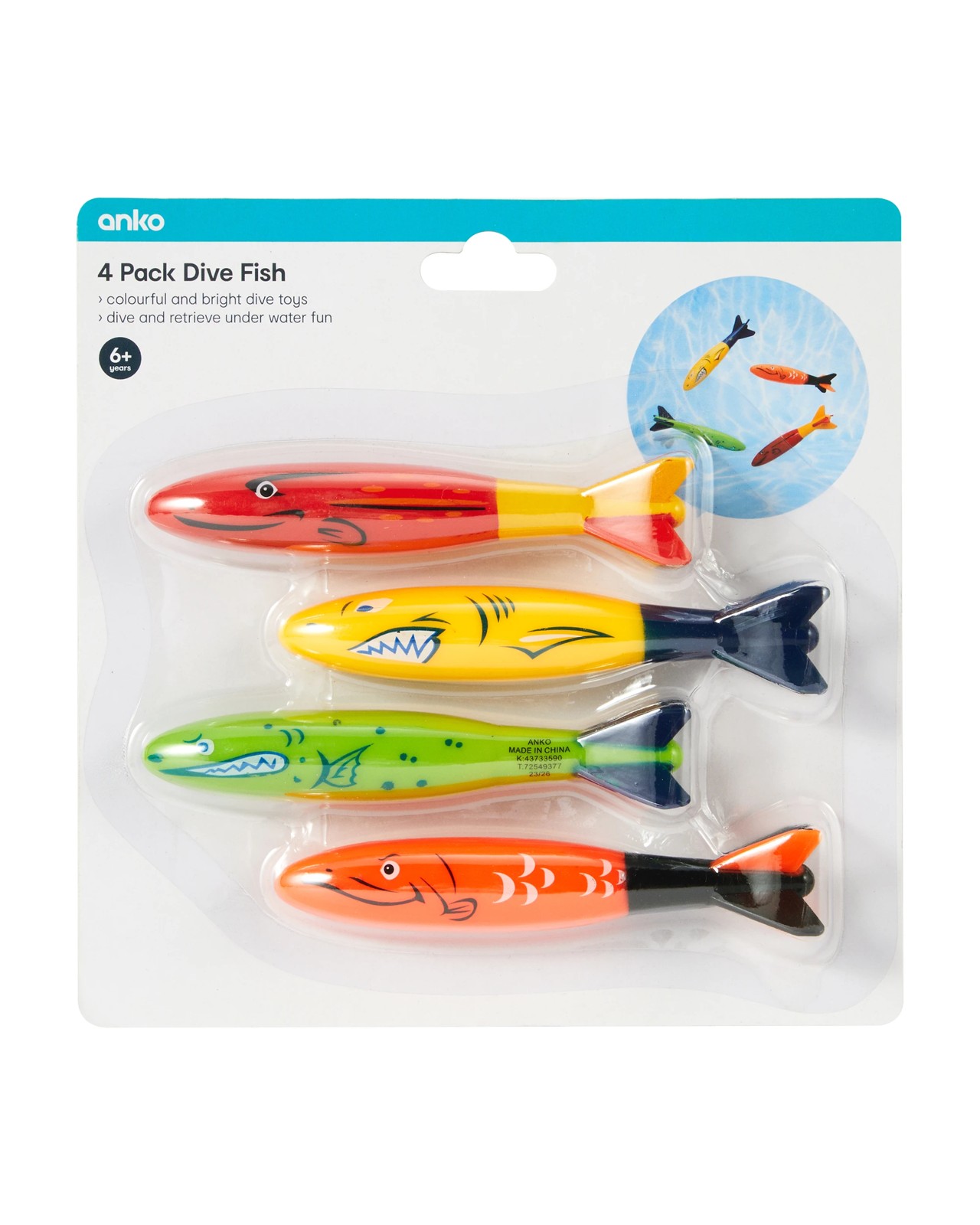 Anko 4 Pack Dive Fish 4 of 4