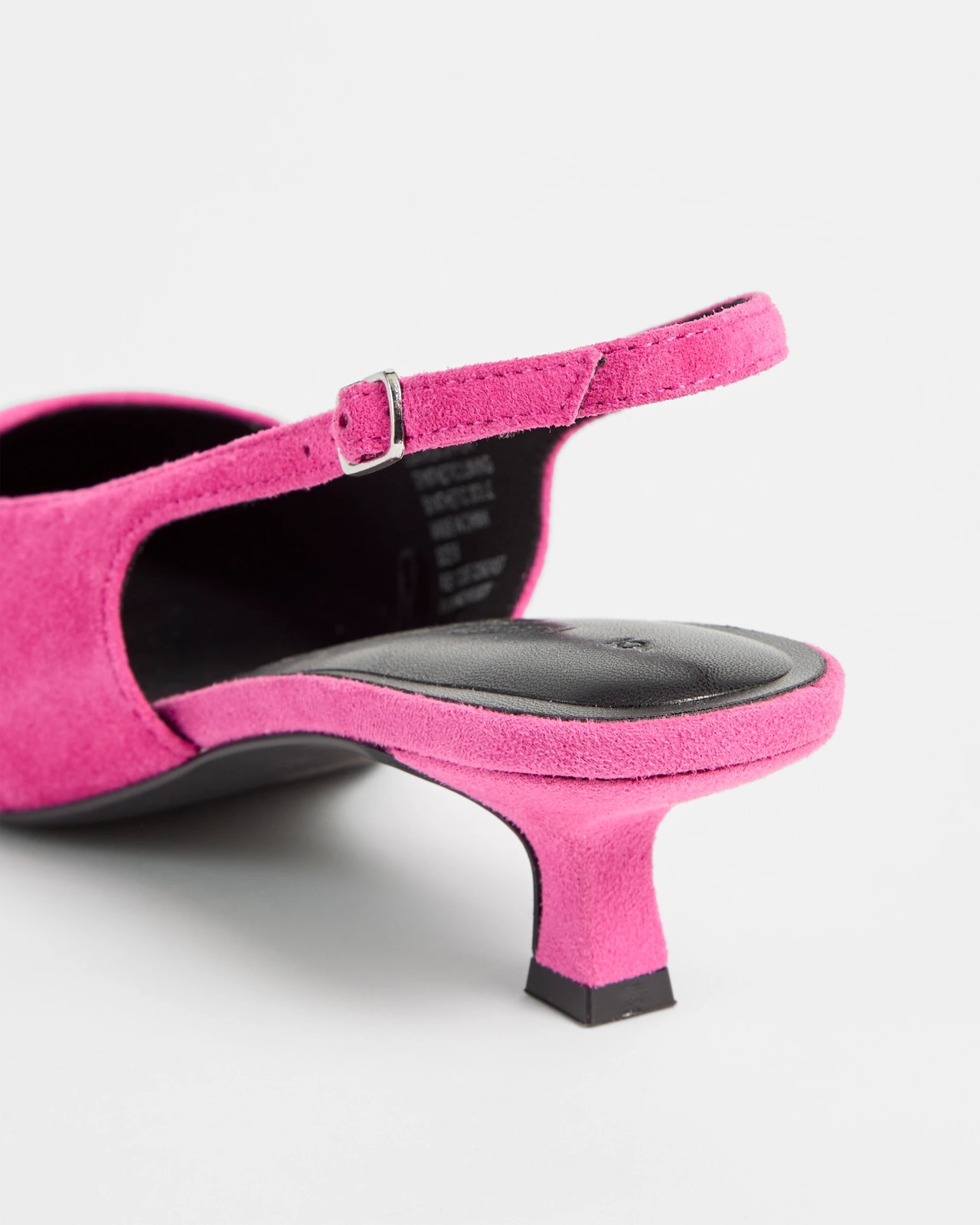 Talia Genuine Suede Slingback Heels - Pink 3 of 3