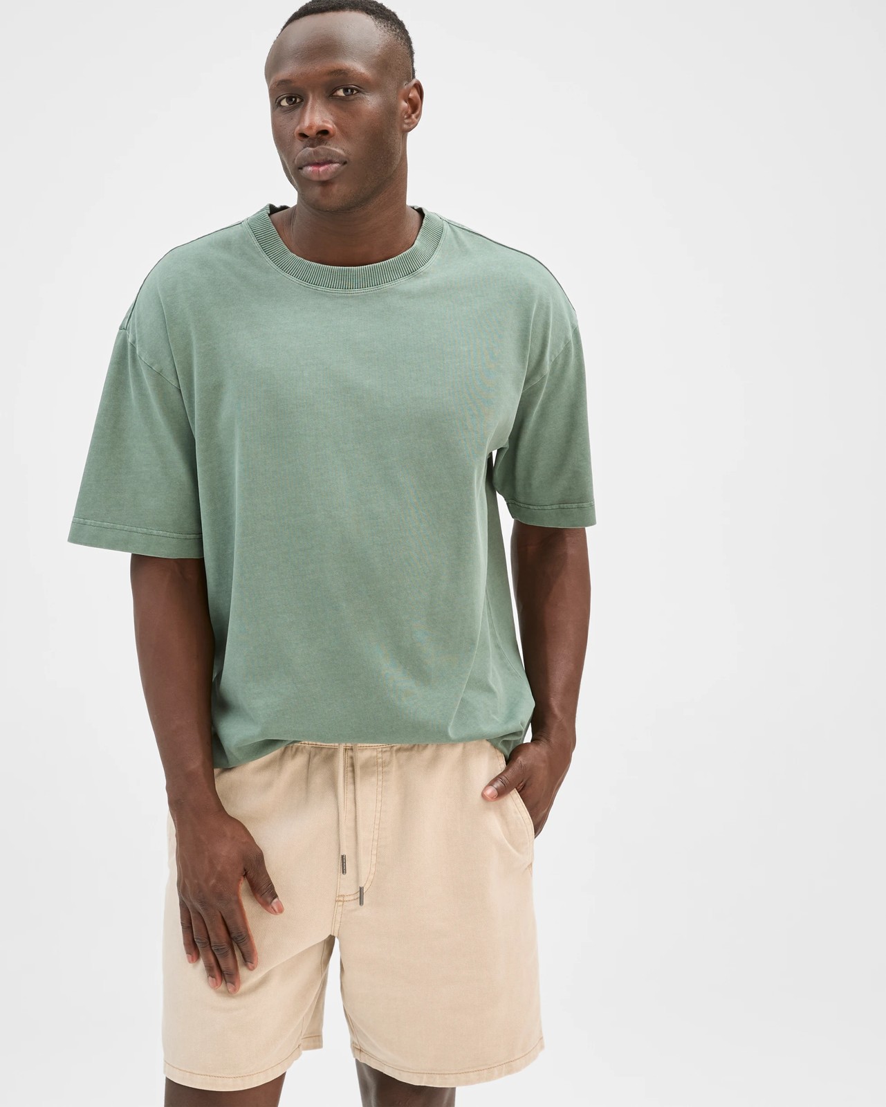 Commons Australian Cotton Twill Volley Shorts - Sand 3 of 6