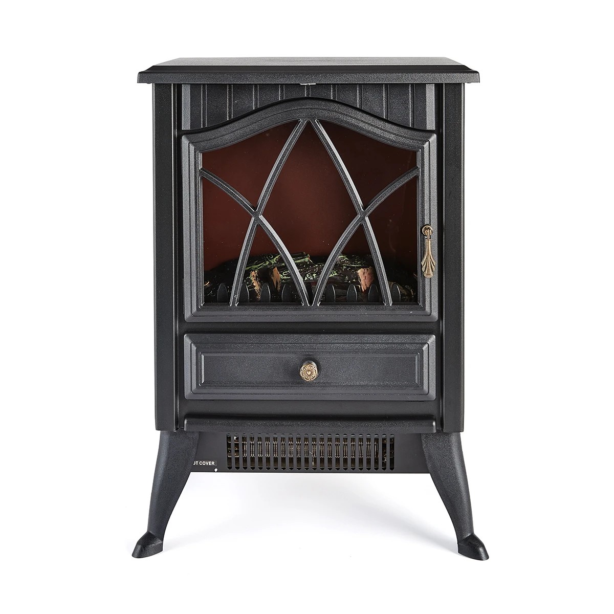 Anko Flame Effect Fireplace Heater - Black 4 of 6
