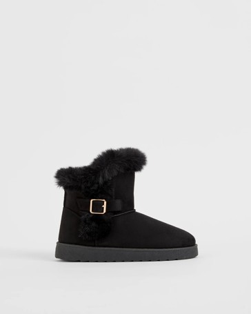 Low Cut Slanted Top Slipper Boot