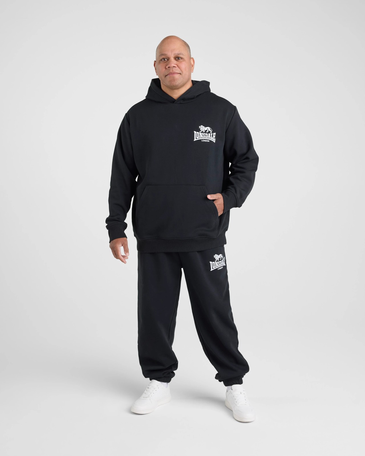 Lonsdale London Plus Sport Hoodie - Black 5 of 5