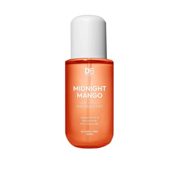 Designer Brands Midnight Mango Hair + Body Fragrance Mist 250ml - Hyaluronic Acid, Niacinamide and Pro-Vitamin B5