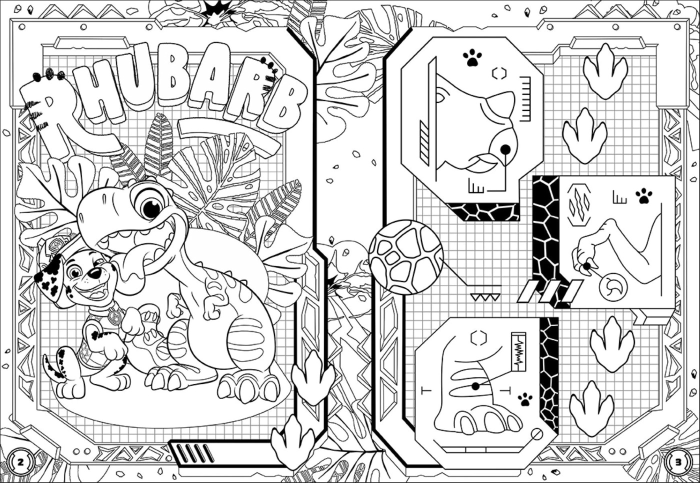 Nickelodeon PAW Patrol: The Dino Movie Colouring Book 2 of 2