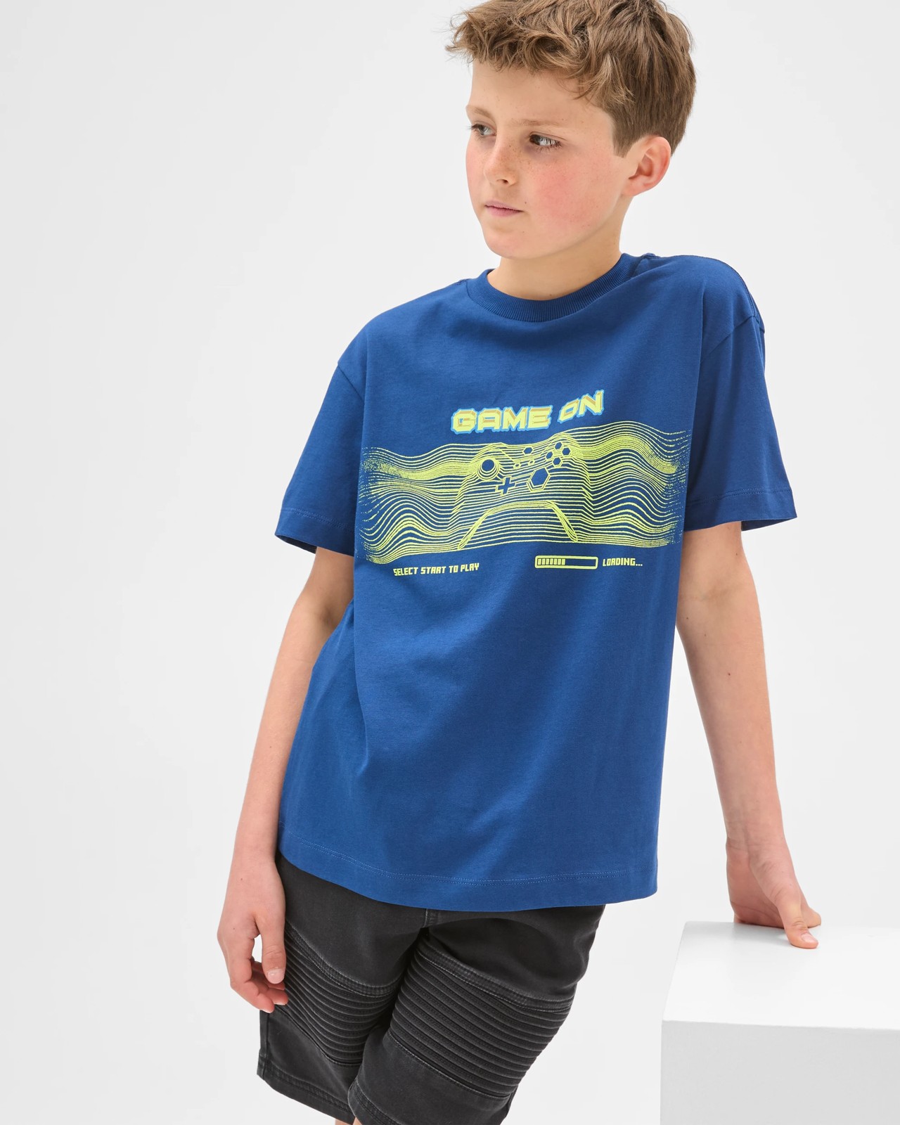 Australian Cotton Print T-Shirt - Blue 3 of 5