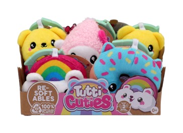 Tutti Cuties 4-inch Plush Bag Tag - Assorted*