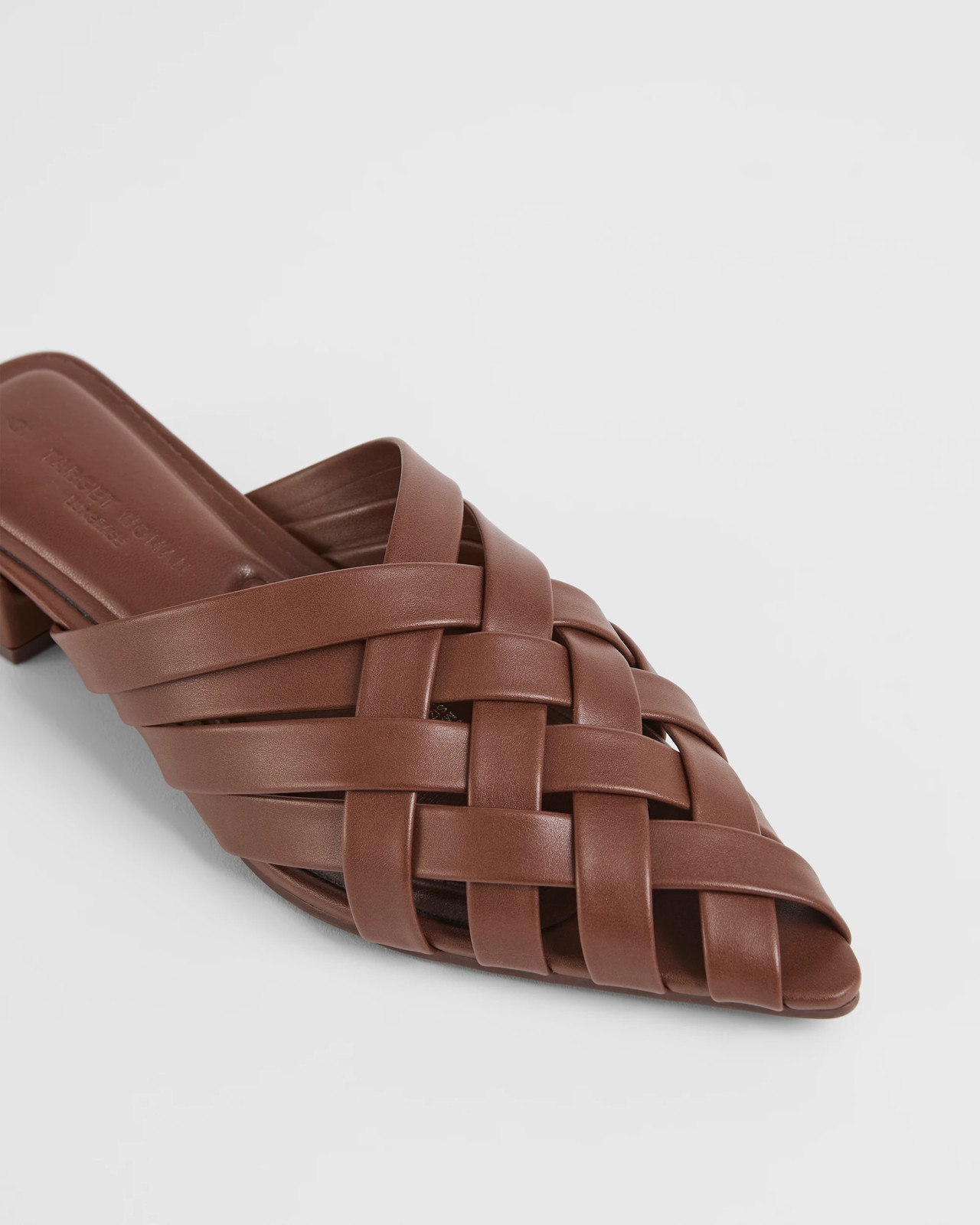 Pointed Weaved Flat Shoes - Pia - Brown 3 of 3